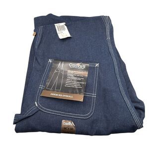 Carhartt‎ Denim Bib Overalls Mens 36X32 R08 DNM Denim NWT Deadstock